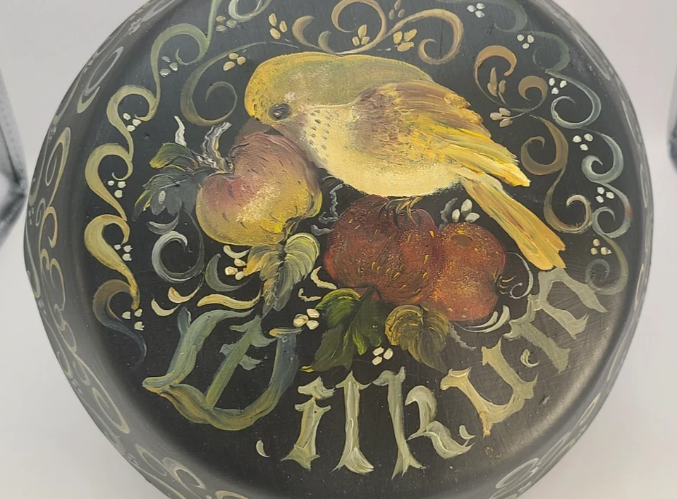 Sartén holandesa Wilkum (bienvenido) 6,5" decoración de pared - L & G - Amish pintada a mano Foto 3 de 4