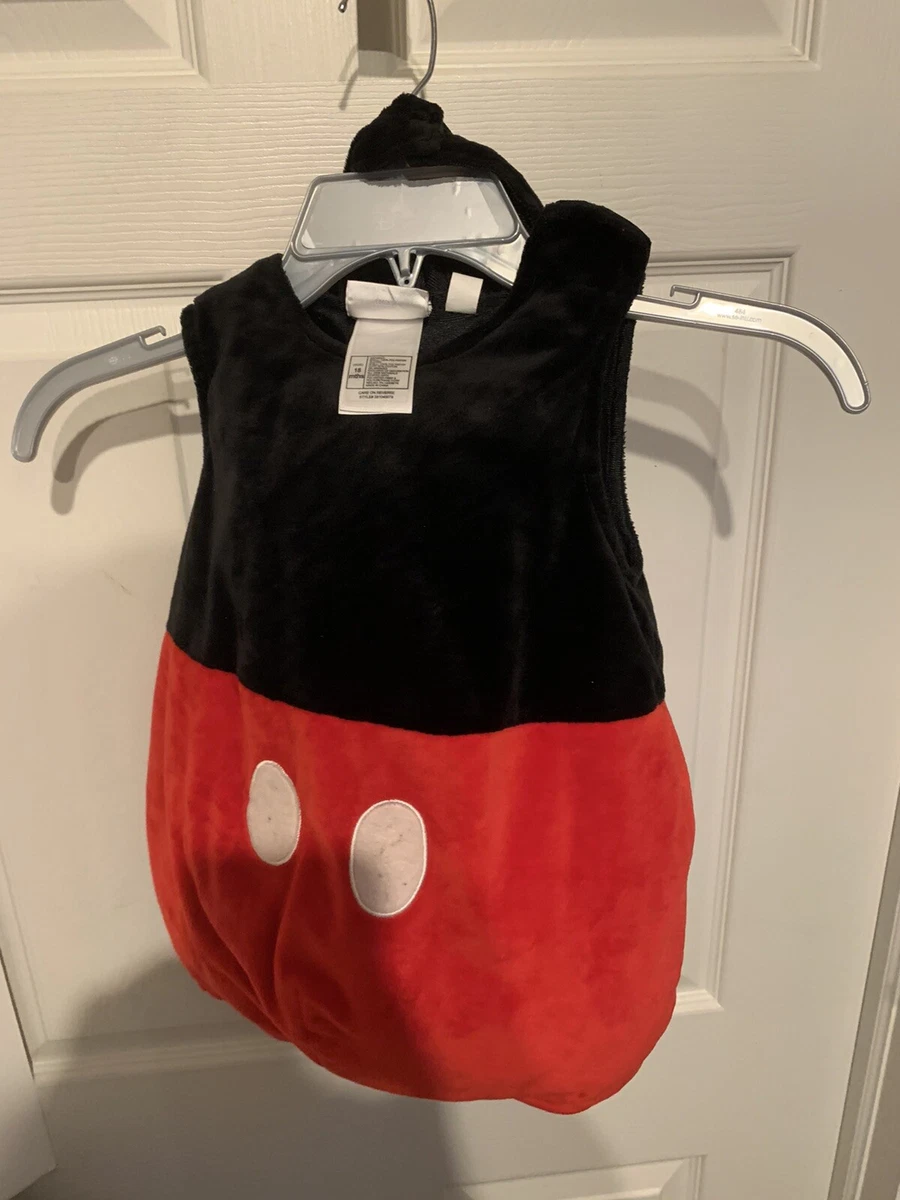 Printed jersey dress - Dark red/Mickey Mouse - Kids | H&M IN