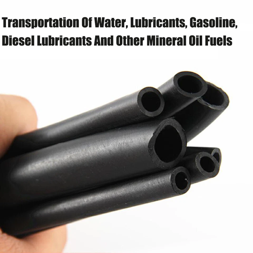 Tubo de goma flúor negro manguera de combustible motor gasolina, línea de aceite tubo de combustible ID 2 ~ 32 mm - Imagen 4 de 4