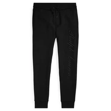$695 Ralph Lauren Purple Label Embroidered Fleece Logo Track Pants Relax Jogger