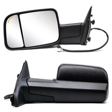 Towing Mirrors for 2013 2014 2015 2016 2017 2018 Dodge Ram Power Heated Arrow
