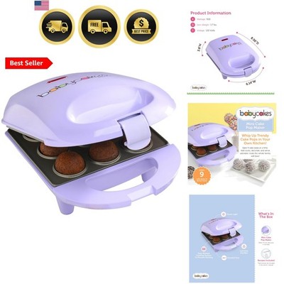 Mini Cake Pop Maker by Select Brands - Easy-to-Use Machine - Recipes Included...
