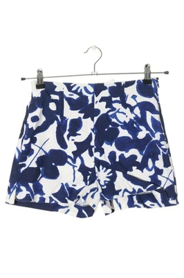 ZARA BASIC Short moulant Dames Pantalon court T EU 34 bleu-blanc - Photo 1/4