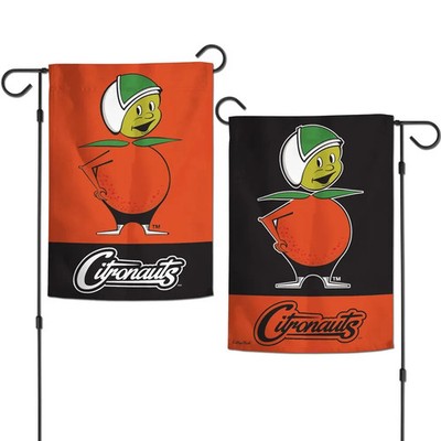 UCF KNIGHTS CITRONAUTS MASCOT 12''X18'' 2 SIDED GARDEN FLAG NEW WINCRAFT  ️