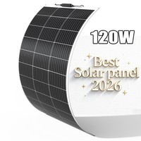 120W Solarmodul Flexibel Solarpanel Monokristallin FüR Wohnmobil Balkonkraftwerk