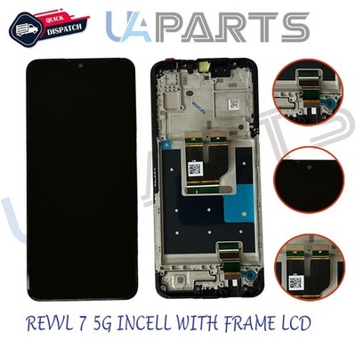 Für T-Mobile REVVL 7 5G INCELL LCD Touchscreen-Digitalisierer Display + Rahmen