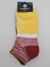 FOr Bare Feet : Iowa State Cyclones Low Cut Socks 3pack  Large 10-13 - NEW