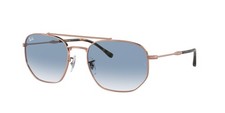 Ray-Ban RB 3707 rose gold clear gradient blue 92023F Sunglasses
