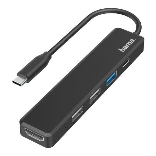HUB Hama 00200117 Usb Type C con Hdmi Black - Afbeelding 1 van 3