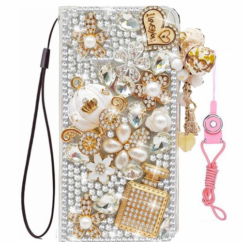 For iPhone 16/16 Pro/16 Pro Max Case bling luxury Leather wallet phone cover - 第 18/58 張圖片