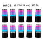 10pcs Pink/Blue/Grey Tip.355 Golf Ferrules For Wedge Shaft Club (9.1*30*14 mm)