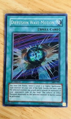 Yu-Gi-Oh TCG - 1. Auflage Diffusion Wave Motion MFC-107 - Secret Rare 2003 