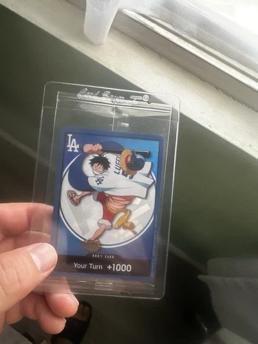 2026 ONE PIECE LA DODGERS MONKEY D LUFFY DON CARD PROMO 7/2/26 SEALED