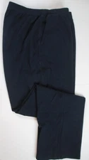 LANDS END Radiant Navy Sport Cotton Knit Elastic Waist Pants Womens 2X  20W-22W