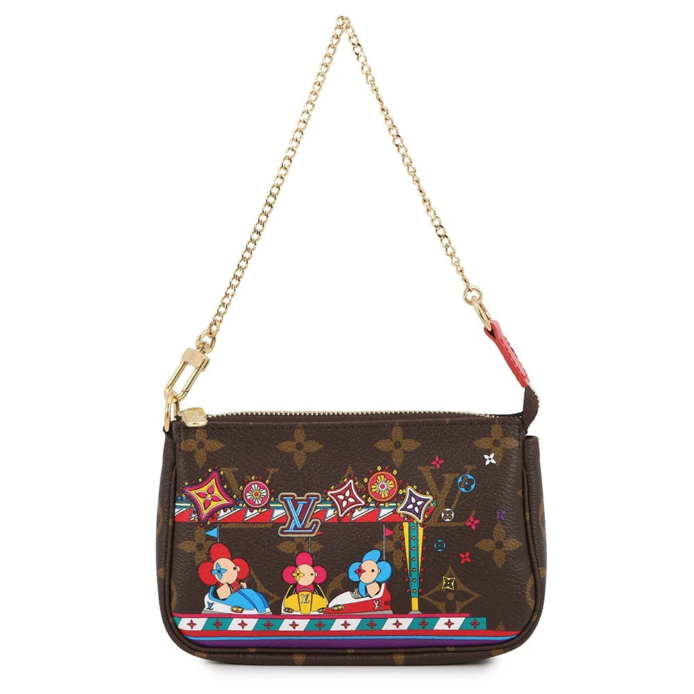 Vuitton — LOUIS VUITTON Mini Pochette Accessoires Monogram/Vivienne Red M69976