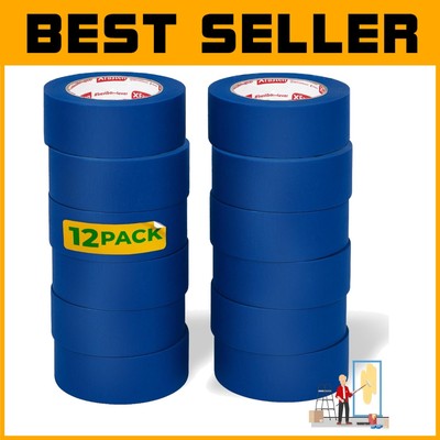 Industrial Blue Painters Tape 2'' x 60 Yards - 12 Pack