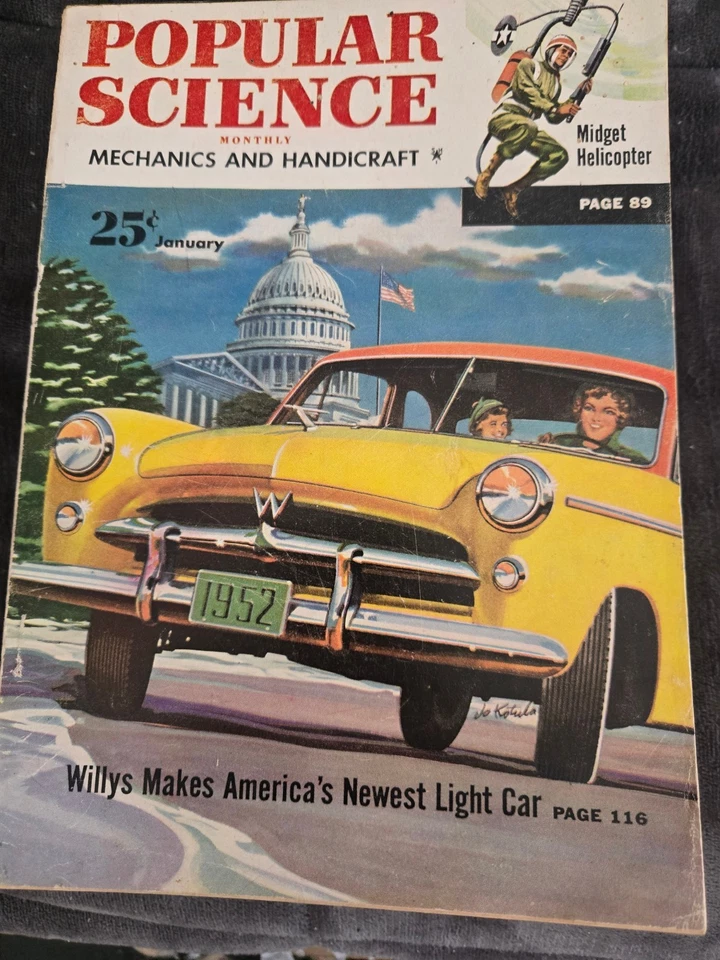 POPULAR SCIENCE MAGAZINES LOT of ten (10) vintage, in vinyl, in nice-cond, gift - Image 4 of 4