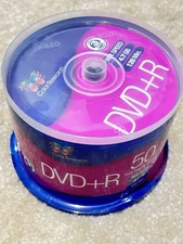 Color Research DVD+R 4.7GB 16X Speed 120Min  50 Pack