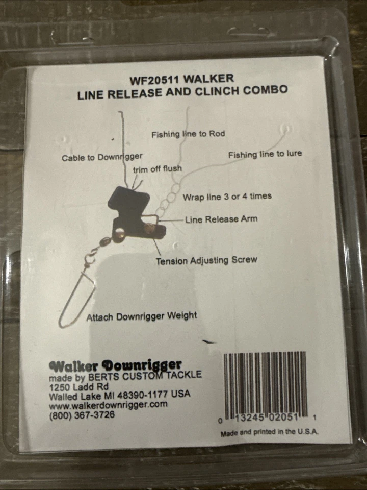 Bert’s Custom WALKER DOWNRIGGER CABLE TERMINATOR RELEASE LR-TERM WF20511 - Image 4 of 4