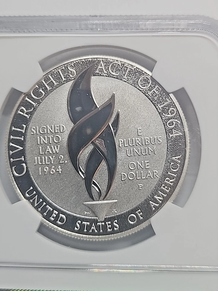 2014 P Civil Rights Act of 1964 Silver Proof Coin NGC PF69 Ultra Cameo - Image 3 of 3