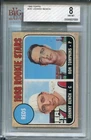 1968 Topps Johnny Bench Rookie Card BVG 8 NM MINT Graded Baseball #247