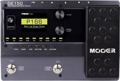 Mooer GE 150 Amp Modeling Multieffekt Multi-Effekt Prozessor Pedal Bass Guitar