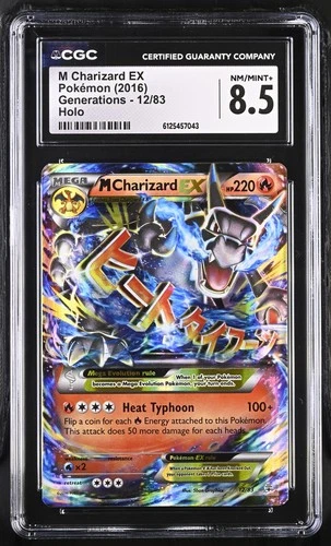 M Charizard EX 12/83 Holo Generations Pokemon CGC 8.5 Nm/mint+ *043