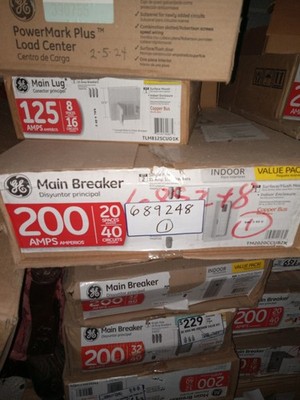 GE Main Breaker 200 Amp 32-Space 40-Circuit Indoor Surface/Flush Mount Value Pac