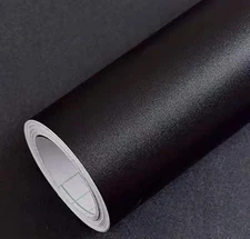 Yancorp 120" Matte Black Contact Paper Peel and Stick Wallpaper Contact Paper