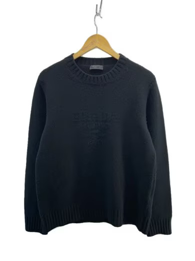 PRADA 2023 Autumn/Winter Wool and Cashmere Knit Sweater (Heavyweight) Size 50 Wo
