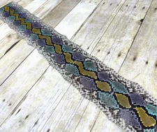 Multicolor Genuine Python Remnant Piece Leather real hide snake skin Boa 231