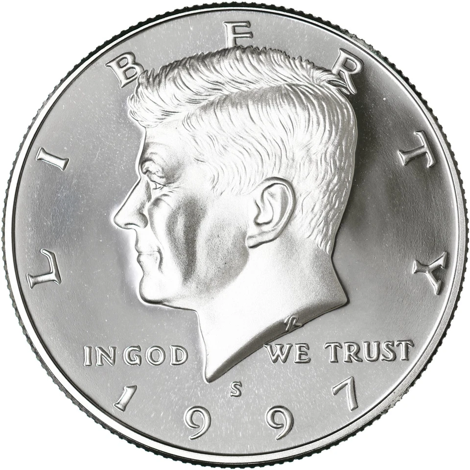 1997 S Kennedy Half Dollar Gem DCam Proof CN-Clad - Image 3 of 4