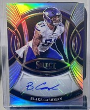 2025 Panini Select Football-Blake Cashman Signature Silver Prizm Auto