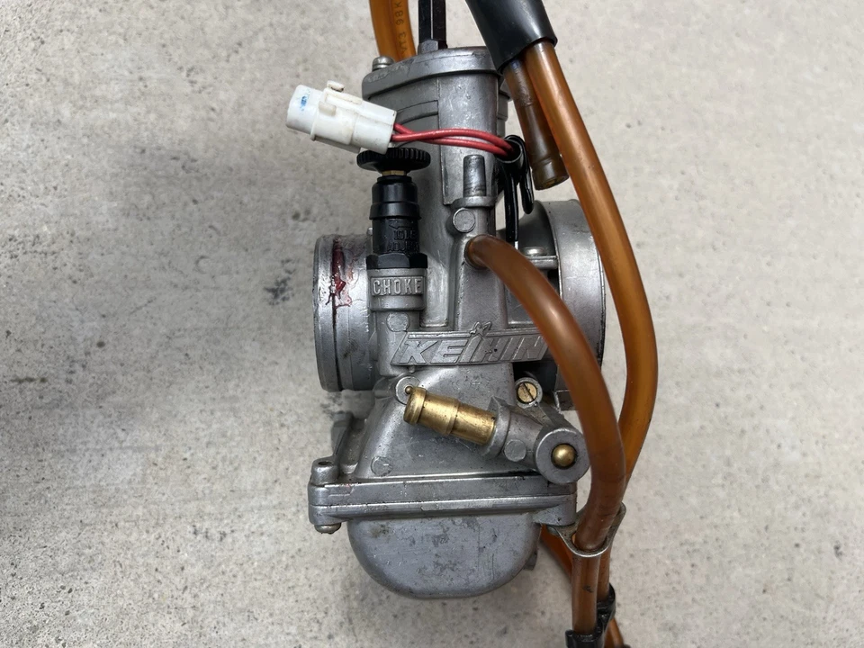 Carburador Kawasaki KDX 200 1994 con conjunto de acelerador OEM KDX200 89-94 Foto 3 de 4