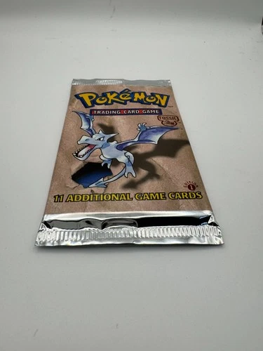 Pokemon Fossil 1st Edition Aerodactyl Booster Pack 1999 WOTC Factory-Sealed