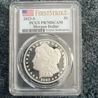 2023-S Proof $1 Morgan & Peace Dollar Silver Set PCGS PR 70 DCAM First Strike