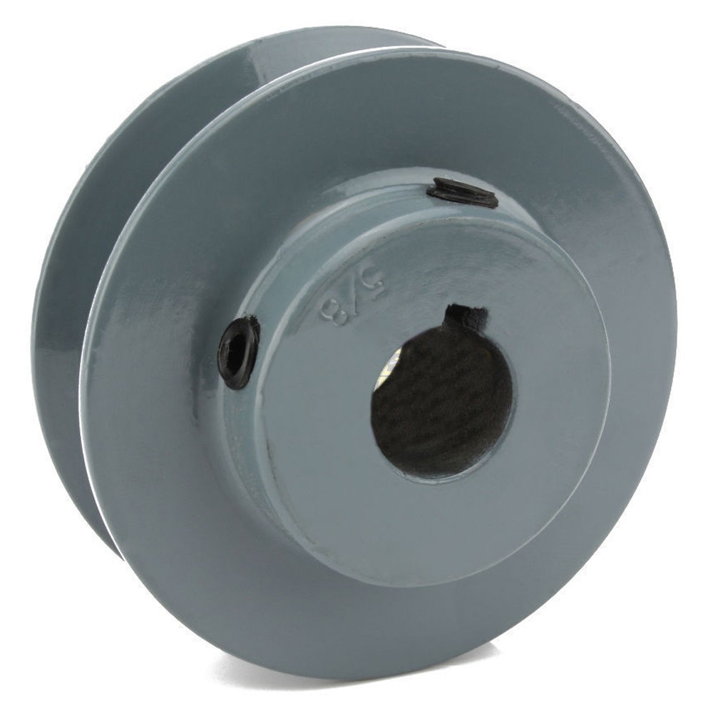 Cast Iron 2.5" Single Groove V Style Section A Belt 4L for 5/8" Shaft Pulley