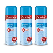 3x Canesten Antifungal Dusting Powder 100g For Fungal Infections Redness Itching
