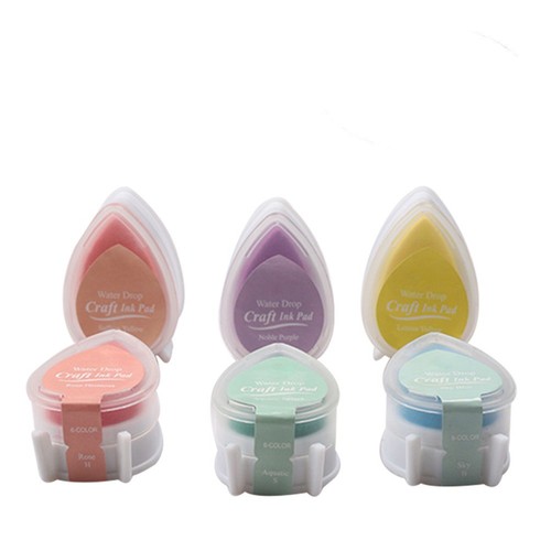 Empty Ink Pad 6 PCS Embossing Ink Pad Pads for Stencils Craft Empty Blank Printing ...