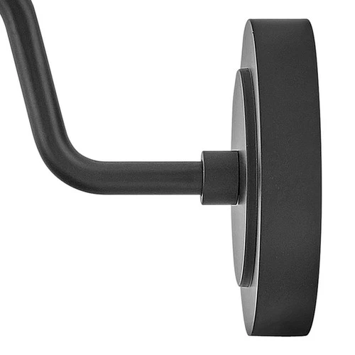 Hinkley Forge 9" High Industrial Black Outdoor Barn Wall Light - Picture 5 of 10