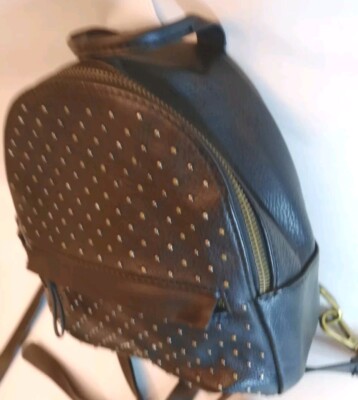American Eagle Outfitters Black Studded Backpack Mini Excellent Condition  Zip | eBay