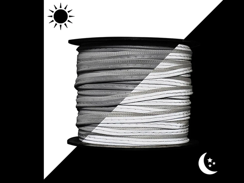 12mm Reflective Sew-On Tape - 3m Silver Trim for Safety Wear, DIY Clothing, PPE - Image 2 of 4