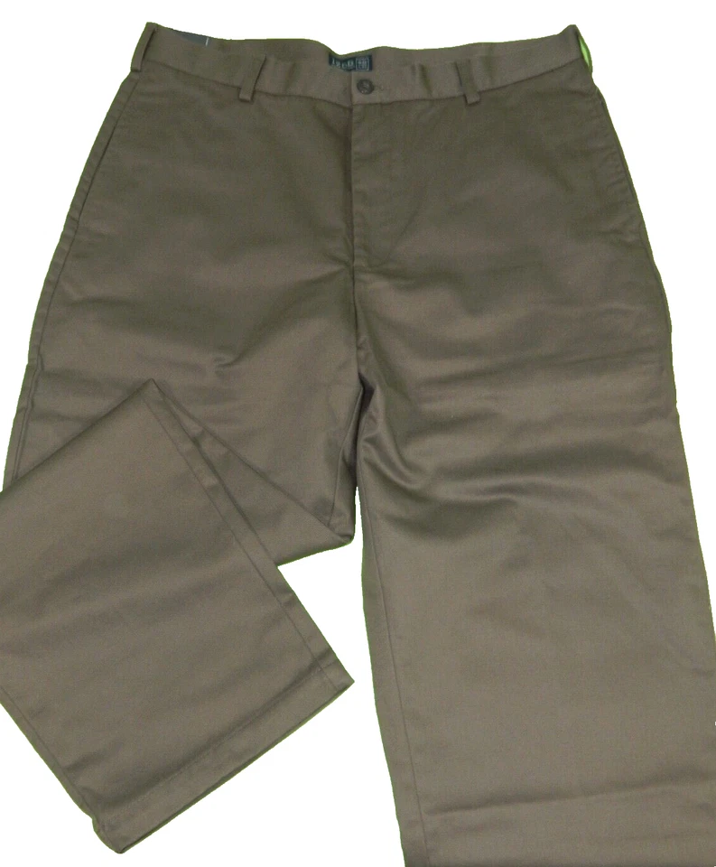 Pantalones Chinos Para Hombre NUEVOS IZOD Marrón Clásico Etiqueta Americana 36x32 Medida Talla 35x31 Foto 3 de 4