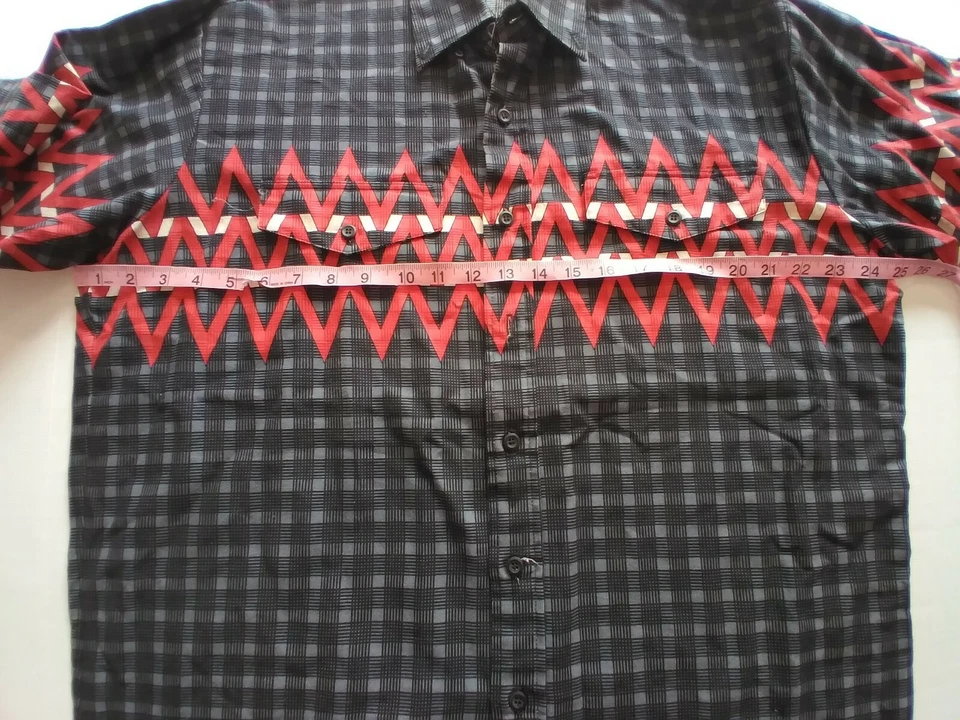 Vintage Brooks N Dunn Western Shirt Men's 17.5-35 Button Up Long Sleeve Aztec XL - Image 3 of 4