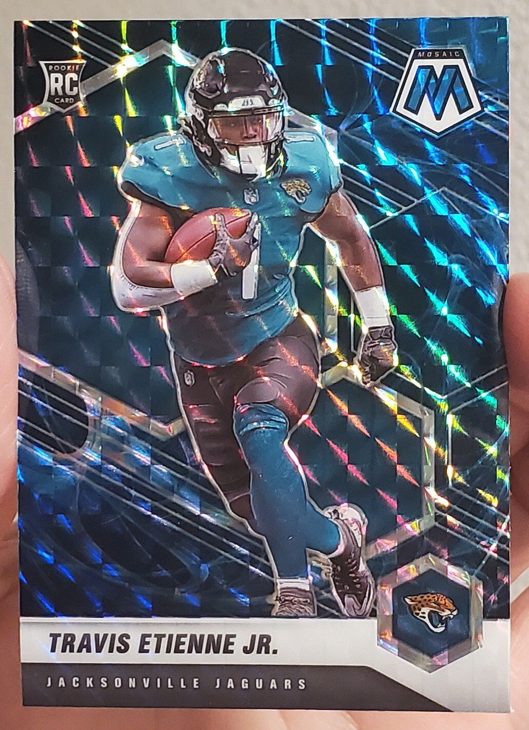 Travis Etienne Jr. 2021 Panini Mosaic NFL GENESIS Rookie SSP #314 RC JAGUARS SP