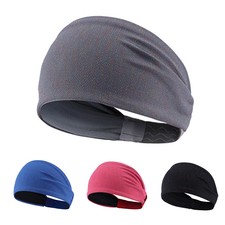 Sports Headband Moisture Wicking Elastic Women Sweatband Wide Hairband Headwear