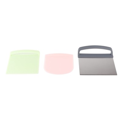 3pcs Dough Scraper Multipurpose Food Grade Safe Dough Cutter For Dough
