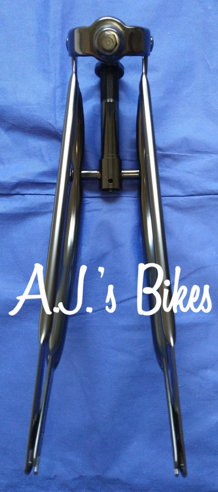 20"  Bent Springer Forks In Black - Image 2 of 4