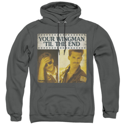 TOP GUN TIL THE END Licensed Adult Hooded Sweatshirt Hoodie SM-3XL