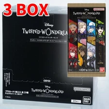 Disney Twisted Wonderland Twin Wafer Card vol.6 BANDAI 3 Box 20 Packets per box